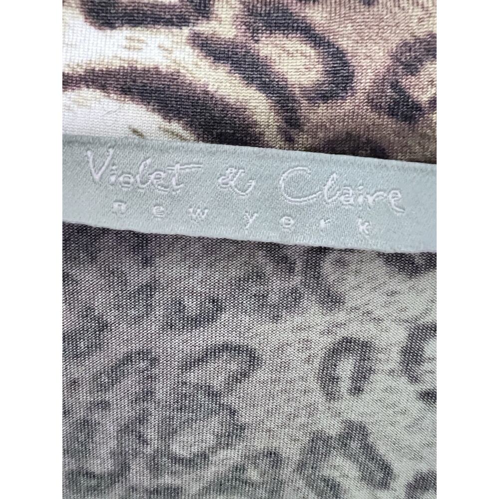 Vintage 90s Y2K Ruched Animal Print Cap Sleeve Top Large Button Up Grunge Goth - Picture 6 of 15